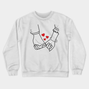 Couple Holding Hands Crewneck Sweatshirt